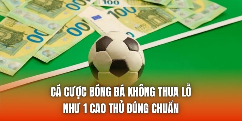 Cá Cược Bóng Đá Không Thua Lỗ Như 1 Cao Thủ Đúng Chuẩn